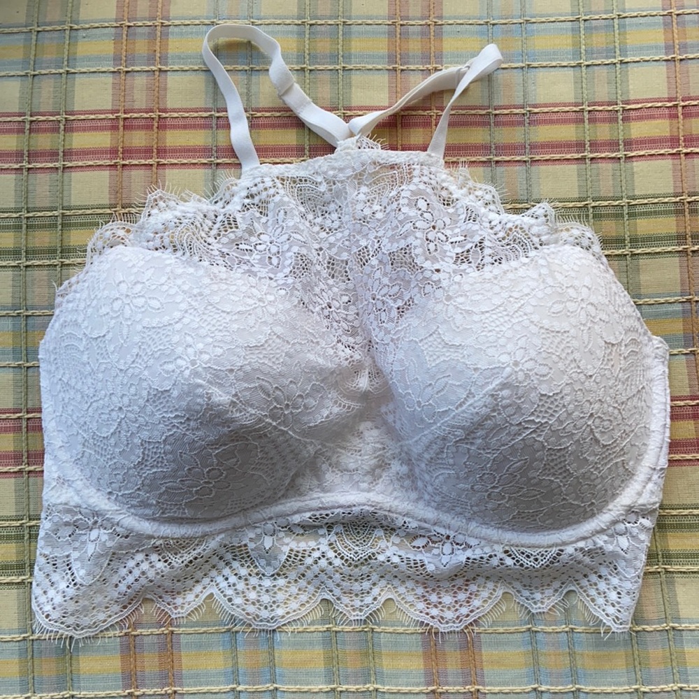 Victoria secret Pink white bralette D-DD Medium